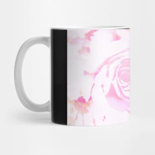 Blushing Pink Rose Abstract Mug